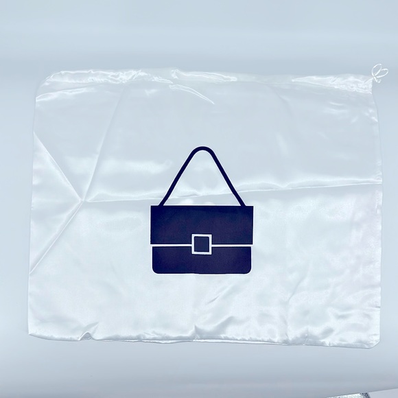 NWOT Medium Unbranded Silk Dust Bag, White - Picture 1 of 4